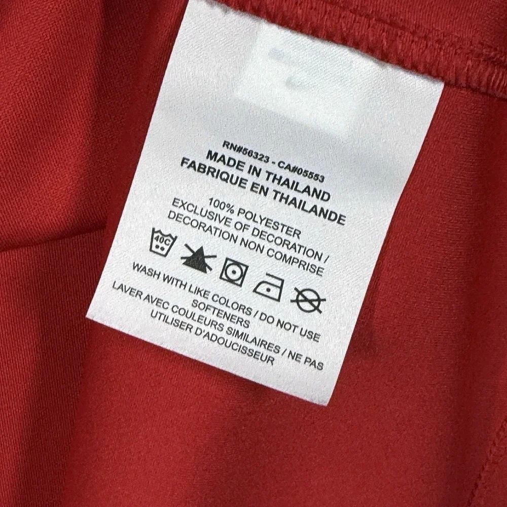 Nike Polo Shirt Mens XXL 2XL Red Jim Beam Whiskey Logo Golf Performance Logo